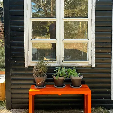 Black Wooden House Close To The Water Hals